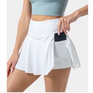NWT Halara White Everyday Softzero Tennis Skirt